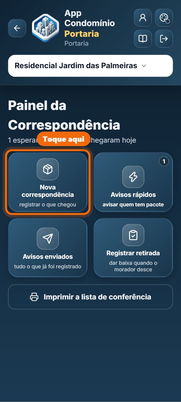 Passo 2: Toque em Nova correspondência.